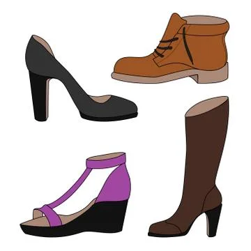 Shoes vector 스톡 일러스트