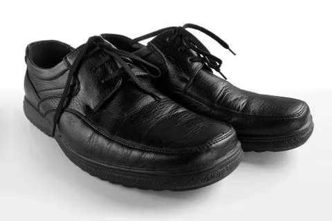 Shoes on white background Stock Photos