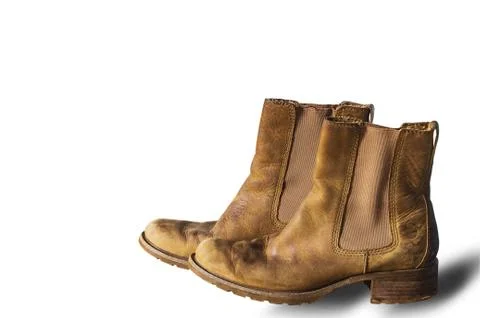 Shoes on a white background. Stock Photos