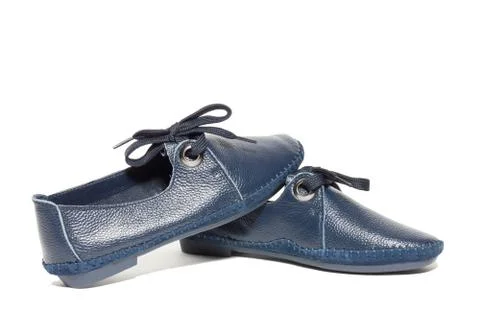 Shoes on a white background Stock Photos