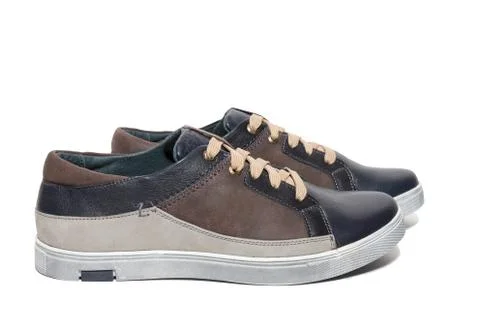 Shoes on a white background Stock Photos