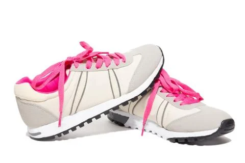 Shoes on a white background Stock Photos