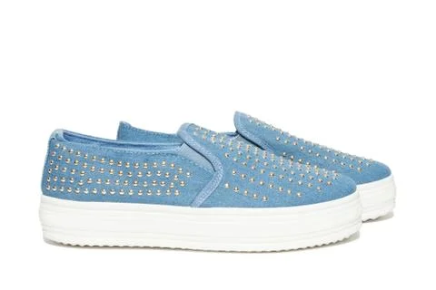 Shoes on a white background Stock Photos
