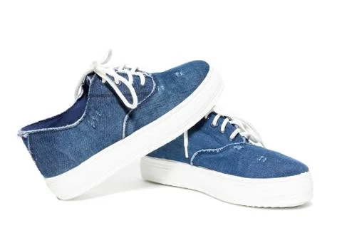 Shoes on a white background Stock Photos