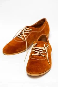 Shoes on a white background Stock Photos