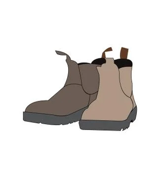 Shoes on white Stock Illustration