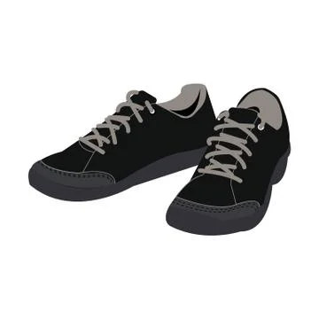 Shoes on white Illustrazione stock