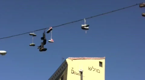 Shoes On a Wire 2 库存影片 329598