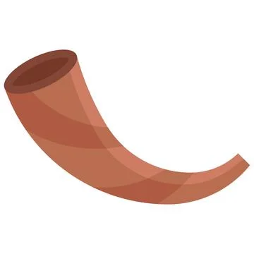 Shofar icon, Passover related vector illustration Stock Illustration