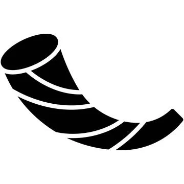 Shofar icon, Passover related vector illustration Stock Illustration