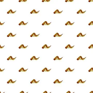 Shofar ram horn seamless pattern celebrating jewish holidays Stock Illustration
