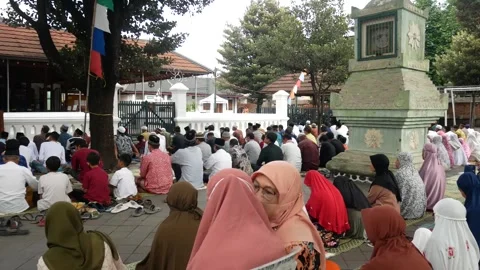 Sholat eid Stock Footage 245091536