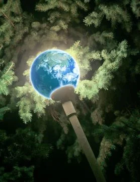 Shone globe Stock Illustration