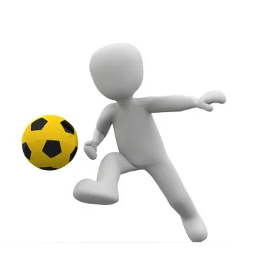 Shoot black ball Stock Illustration