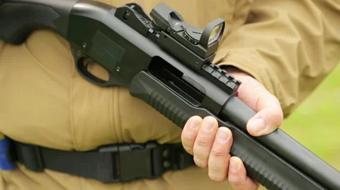 Shoot gun Stock Footage 42228667