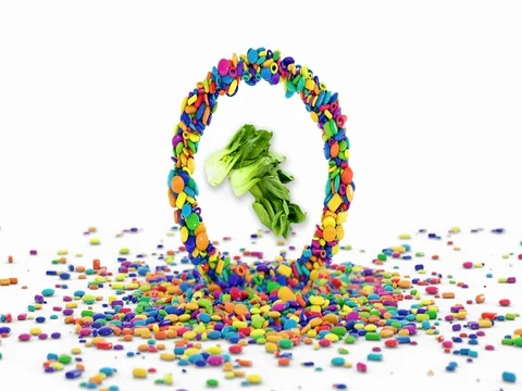 Shoot Sugar Eat Bokchoy Stock Footage 80271730