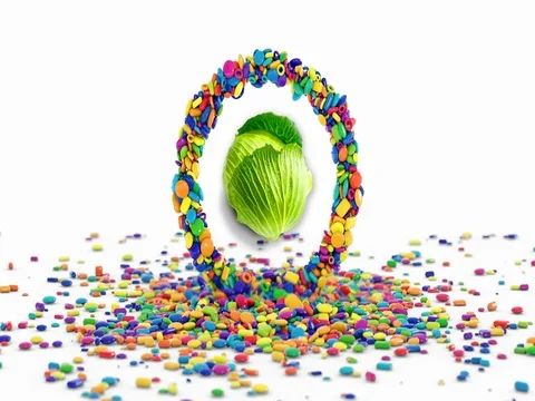 Shoot Sugar Eat Cabbage Stock Footage 80272424