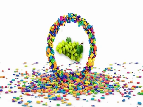 Shoot Sugar Eat Green Grape Stock Footage 80275806