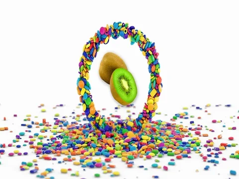 Shoot Sugar Eat Kiwi Stock Footage 80279589