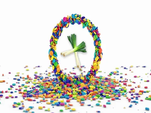 Shoot Sugar Eat Leek Stock Footage 80280344