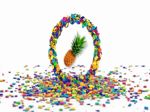 Shoot Sugar Eat Pineapple Stock Footage 80288010