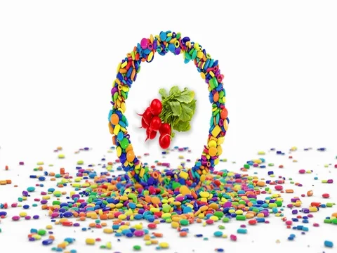 Shoot Sugar Eat Radish Stock Footage 80290677