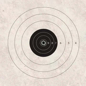 Shoot target hit the heart Stock Illustration