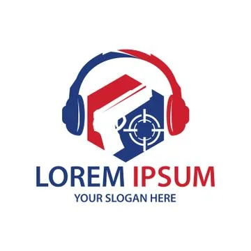 Shoot training logo Stock Illustration