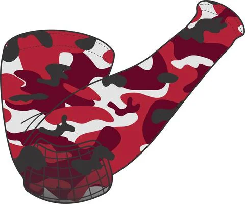 Shooter Compression Sleeve Mock ups Vectors Stock Illustration