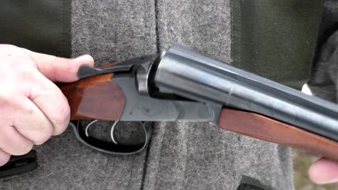 The shooter is preparing for the hunt. Stock Footage 151670765