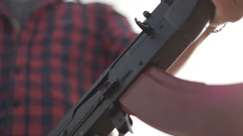 Shooting from AK Stock Footage 117829894