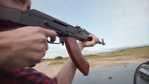Shooting from AK Stock Footage 117829897