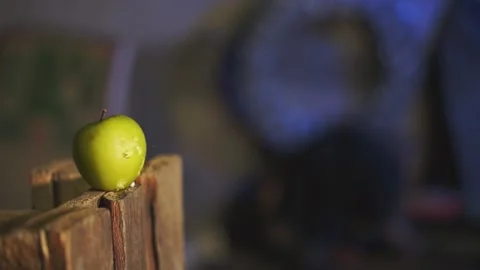 Shooting at an apple Stock Footage 226498509