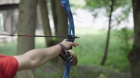 Shooting Archer Stock Footage 247638287