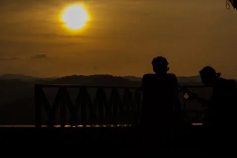 Shooting back light. Stock Photos