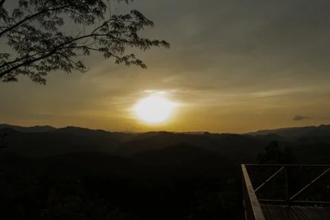 Shooting back light. Stock Photos