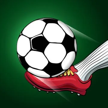 Shooting The Ball Stock Illustration