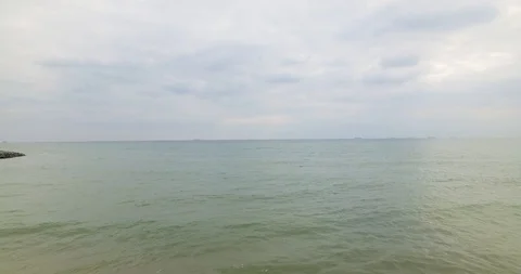 Shooting the beach with sea views Video stock 90802244