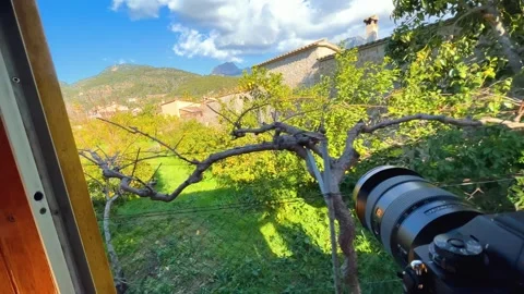 Shooting camera on the way to port in Soller Vídeos de archivo 248302286