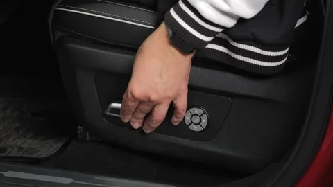 Shooting a car interior in a dark studio, no one around, camera moving slowly Stock Footage 280224253