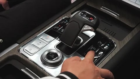 Shooting a car interior in a dark studio, no one around, camera moving slowly Stock Footage 280224403