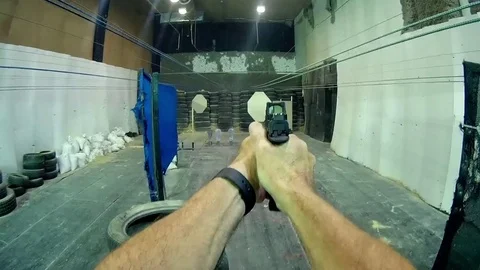 Shooting COmpertition Stock Footage 76140074