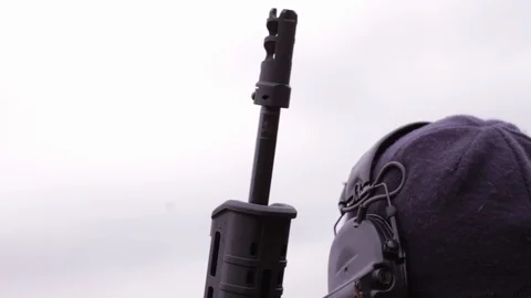 Shooting competition outdoors Stock-Footage 86218486