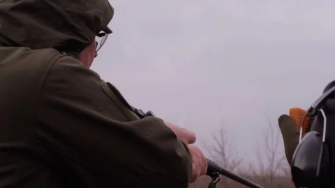 Shooting competition outdoors Stock Footage 86218531