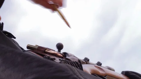 Shooting competition outdoors Stock Footage 86218585