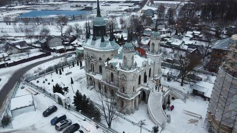 Shooting from a drone Foto stock