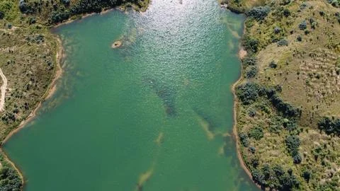 Shooting from a drone Foto stock