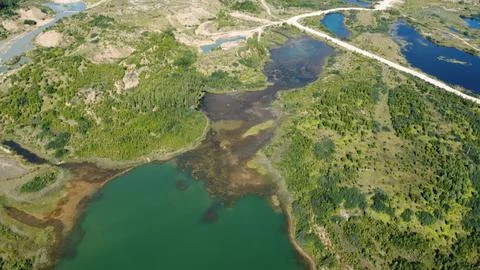 Shooting from a drone Foto stock
