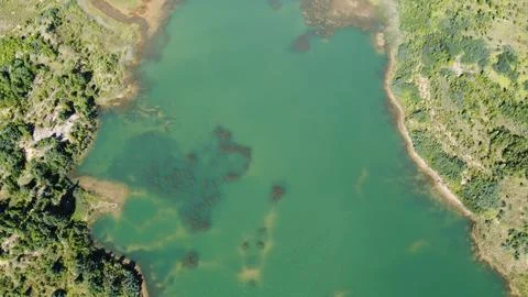 Shooting from a drone Foto stock
