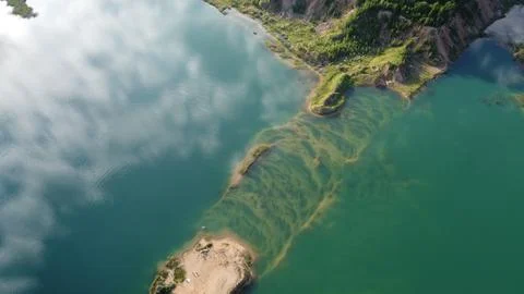 Shooting from a drone Foto stock